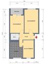 Grundriss - 3 Zimmer Etagenwohnung zur Miete in Erfurt