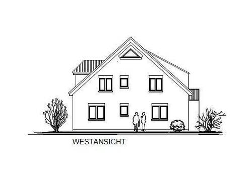 Westansicht - Etagenwohnung mit 80,00 m&sup2; in Ostrhauderfehn / Langholt zur Miete
