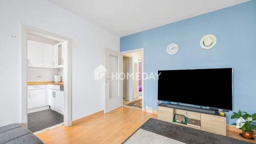 Wohnzimmer 2 - Etagenwohnung mit 62,50 m&sup2; in Rostock zum Kaufen