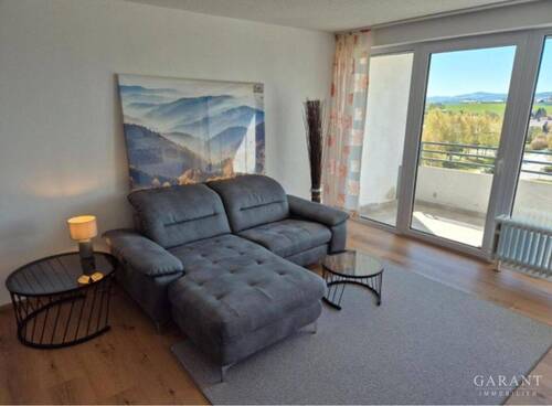 Wohnzimmer - Etagenwohnung mit 53,00 m&sup2; in Neureichenau zum Kaufen