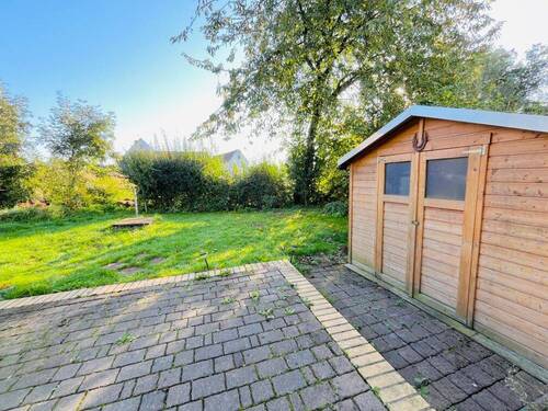 Terrasse - Charmante 3-Raum-Wohnung mit Terrasse und Gartennutzung in Prösitz bei Mutzschen
