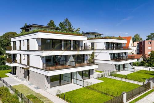 Außenansicht Neubau - 3 Zimmer Etagenwohnung zum Kaufen in Berlin