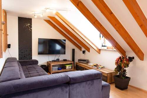 Der offene Wohn- Essbereich - Ansprechende 3-Zi.-Maisonette Mietwohnung in Lörrach-Brombach