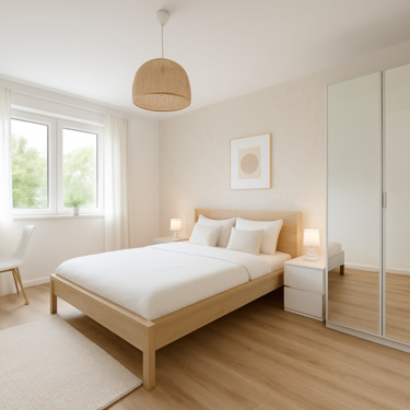 Schlafzimmer - 3 Zimmer Etagenwohnung zur Miete in Nürnberg