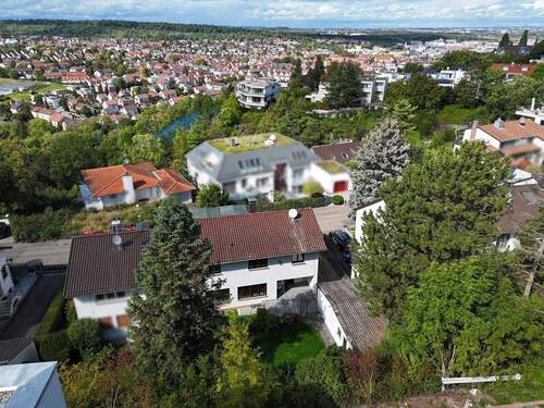 Luftbild - 6 Zimmer Doppelhaushälfte in Stuttgart
