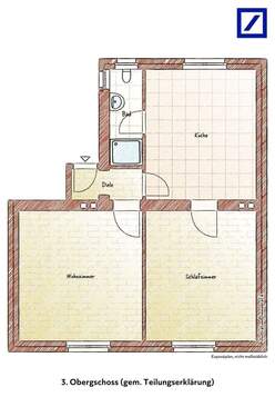 Bild 3 - 2 Zimmer Etagenwohnung in Mönchengladbach