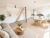 Wohnen (Blick auf die Treppe) - 