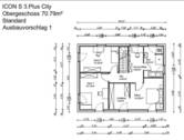 ICON S 3.plus City - Grundriss OG - 4 Zimmer Einfamilienhaus in Eckental