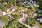 Drohnenansicht Südwest - 7 Zimmer Einfamilienhaus zum Kaufen in Großhansdorf