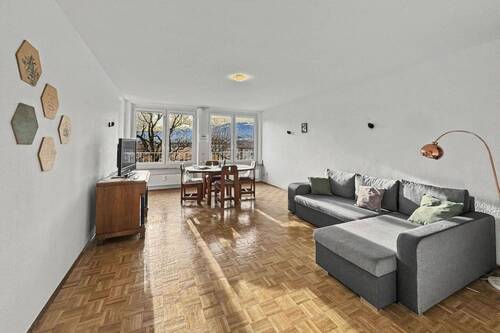 Wohnzimmer - 3 Zimmer Etagenwohnung zum Kaufen in Sonthofen