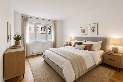 Schlafzimmer Staged (KI-generierter Inhalt) - 