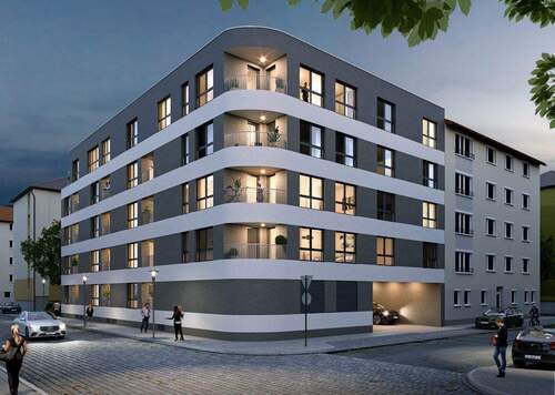 Visualisierung - MITTEN IM ZENTRUM: Herrliche 2-Zi-Whg. mit übergroßem Balkon!