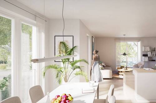 Ausschnitt Essbereich - 3 Zimmer Etagenwohnung in Aachen