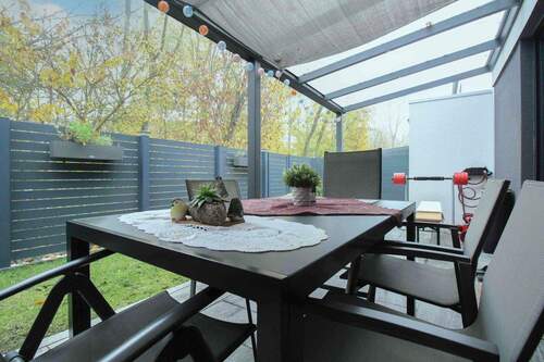 Hinterterrasse - 5 Zimmer Einfamilienhaus in Mainz