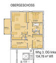 Grundriss 1. OG- linkes Haus - 4 Zimmer Etagenwohnung in Forchheim