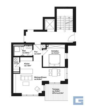 Erdgeschoss - Etagenwohnung mit 58,00 m&sup2; in Heikendorf zur Miete