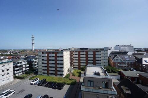 Blick vom Balkon - Kurzentrum Westerland: 2-Zi. Wohnung mit Balkon und herrlichem Weitblick