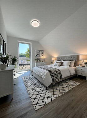 Schlafzimmer 2 - Reihenendhaus mit 104,00 m&sup2; in Nordhorn zur Miete