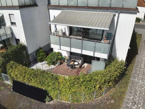Ansicht Terrasse & Garten - 4 Zimmer Etagenwohnung zum Kaufen in Forchheim