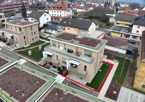 Ansicht mit Gartenanteil - 2 Zimmer Etagenwohnung in Ebermannstadt