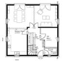 Grundriss Erdgeschoss - 5 Zimmer Einfamilienhaus in Steinheim an der Murr