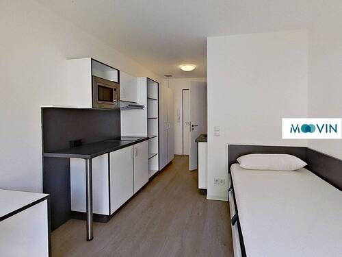 Ansicht II: Wohn- und Schlafbereich - 1 Zimmer Terrassenwohnung in Siegen