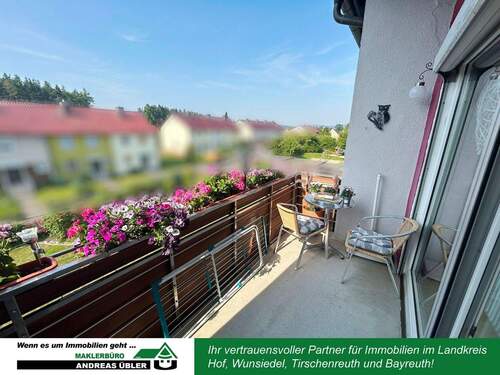 Balkon - 4 Zimmer Etagenwohnung in Marktleuthen