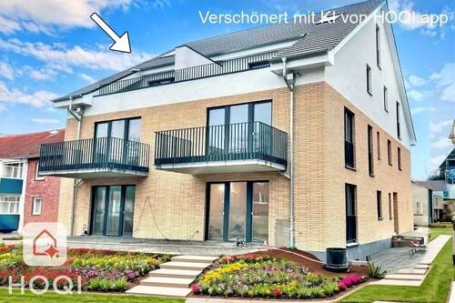 Ansicht vom Garten - Erstbezug Penthousewohnung Scharbeutz