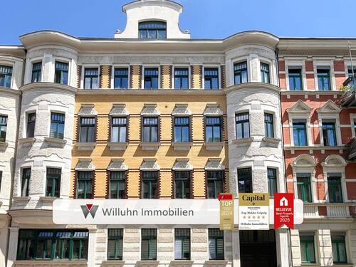 Hausansicht - Charmante Dachgeschosswohnung in beliebter Wohnlage