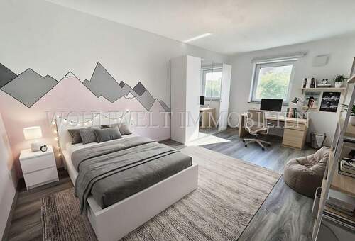 Kinderzimmer - 3 Zimmer Etagenwohnung in Hallbergmoos / Goldach