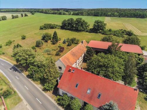 Luftansicht - 3 Zimmer Doppelhaushälfte zum Kaufen in Wulkow