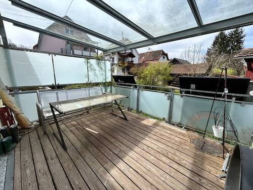 überdachte Terrasse - 2 Zimmer Einfamilienhaus zur Miete in Wehr
