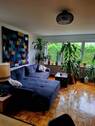 Wohnzimmer/Gartenseite - helle Wohnung mit großem Garten