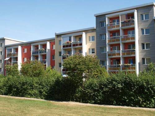 Hinteransicht - Etagenwohnung mit 49,30 m&sup2; in Halle (Saale) zur Miete