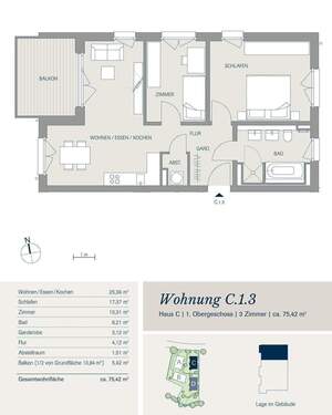 Die Wohnung C 1.3 - 