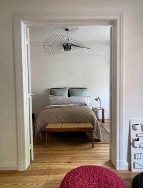 Wohnzimmer mit Jugendstil Durchgang zwischen den Wohnzimmern - 