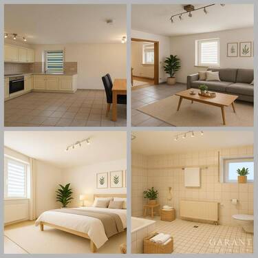 Collage - 2 Zimmer Etagenwohnung in Kupferzell