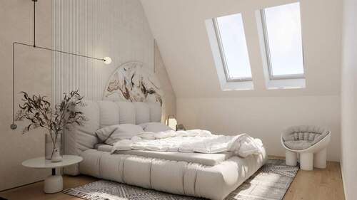 Schlafzimmer - visualisiert - 5 Zimmer Etagenwohnung in Berlin