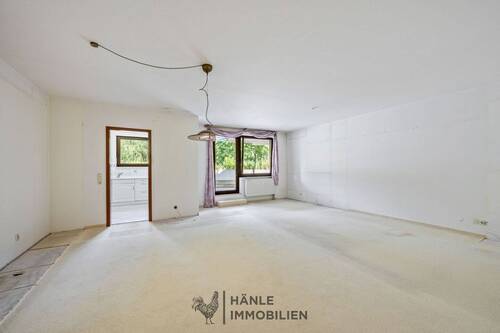 Wohnzimmer - 4 Zimmer Terrassenwohnung zum Kaufen in Künzelsau