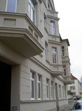 Fassade Vorderhaus 1 - 3 Zimmer Etagenwohnung in Magdeburg