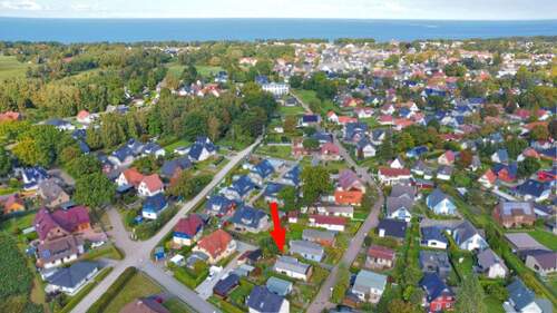 Luftbild mit Blick nach Norden - Ferienhaus Grundstück in guter Lage