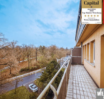 Leerstehende 3-Zimmer-Wohnung im 4.OG mit viel Potenzial, direkt am Ringpark - Würzburg Altstadt