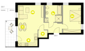 Grundriss 201 - Etagenwohnung mit 69,30 m² in Weißenburg i. Bay. zum Kaufen