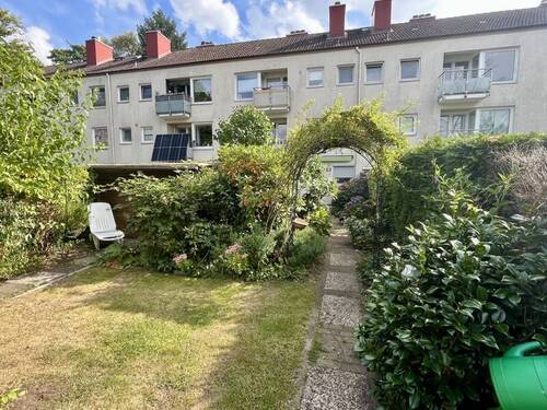 Hinterer Grundstücksteil - Ihre Ruheoase in Norderstedt Gemütliche Erdgeschosswohnung mit großzügigem Garten