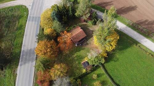 Drohne 1.jpg - Wochenendgrundstück mit Gartenhaus, 91555 Dorfgütingen