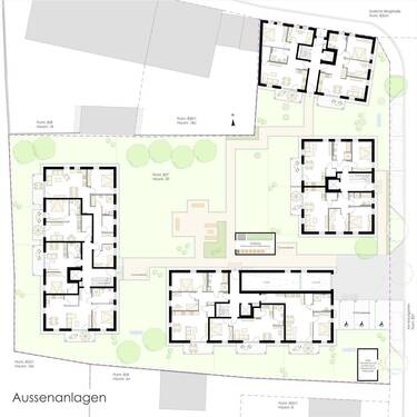Übersicht Aussenanlagen - Etagenwohnung mit 89,60 m² in Weißenburg i. Bay. zum Kaufen