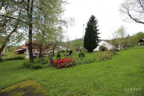 Garten - 1 Zimmer Bauernhaus, Landhaus in Lindberg