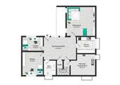 Terrassengeschoss Grundriss-Skizze - 