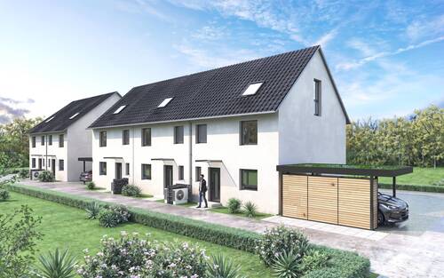 Eingangsansicht - 5 Zimmer Reihenendhaus zum Kaufen in Eningen u.A.
