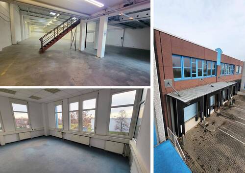 Bild 1 - Lager- Produktions- & Bürofläche, Warmlagerhalle mit Laderampen